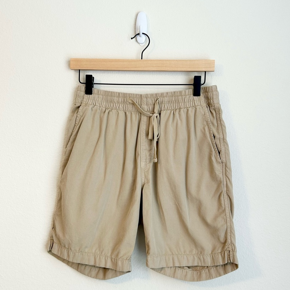 Faherty Men’s Marty Cloud Cotton Shorts Pima Cotton Khaki, Size Small